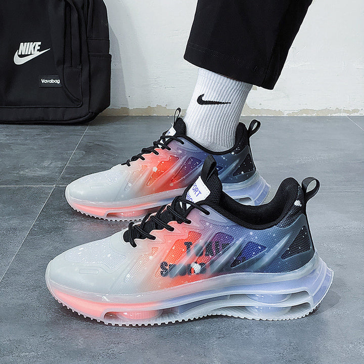 Unisex futuristische luftgepolsterte Sneaker mit transparentem TPU‑Obermaterial und sichtbarer Hohlkern‑Plateausohle – Norré