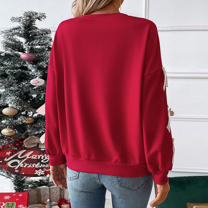 Damen Crop-Pullover mit Schleifen-Details Echo Archiv