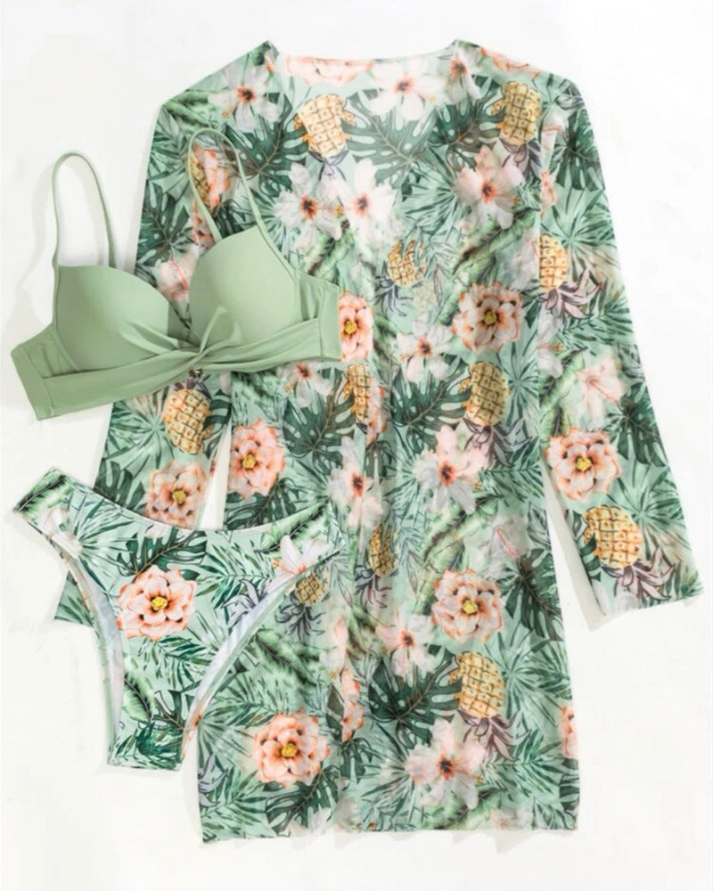 Damen Strandcover-Up mit floralem Muster Echo Archiv