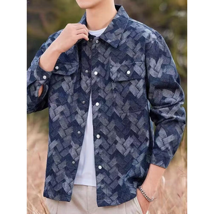 Herren Lässige Musterjacke – Taviero