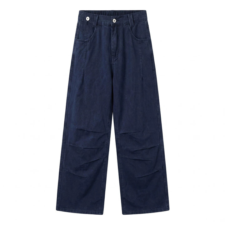 Damen Weitgeschnittene Denim-Hose mit elastischem Bund Echo Archiv