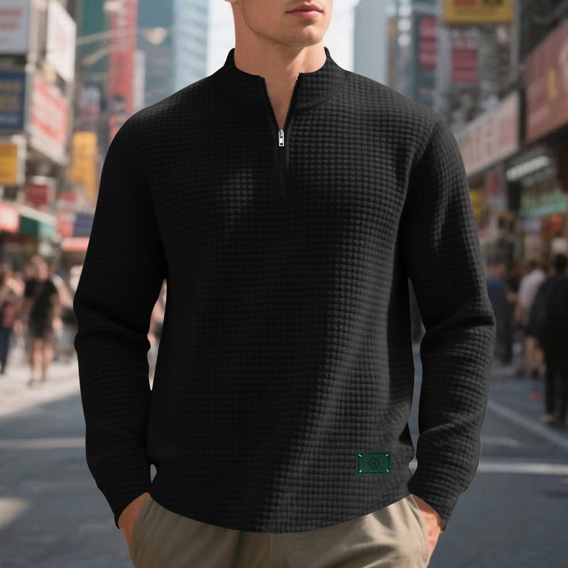 Herren leichter Sweatpullover mit Reißverschluss Echoarchiv