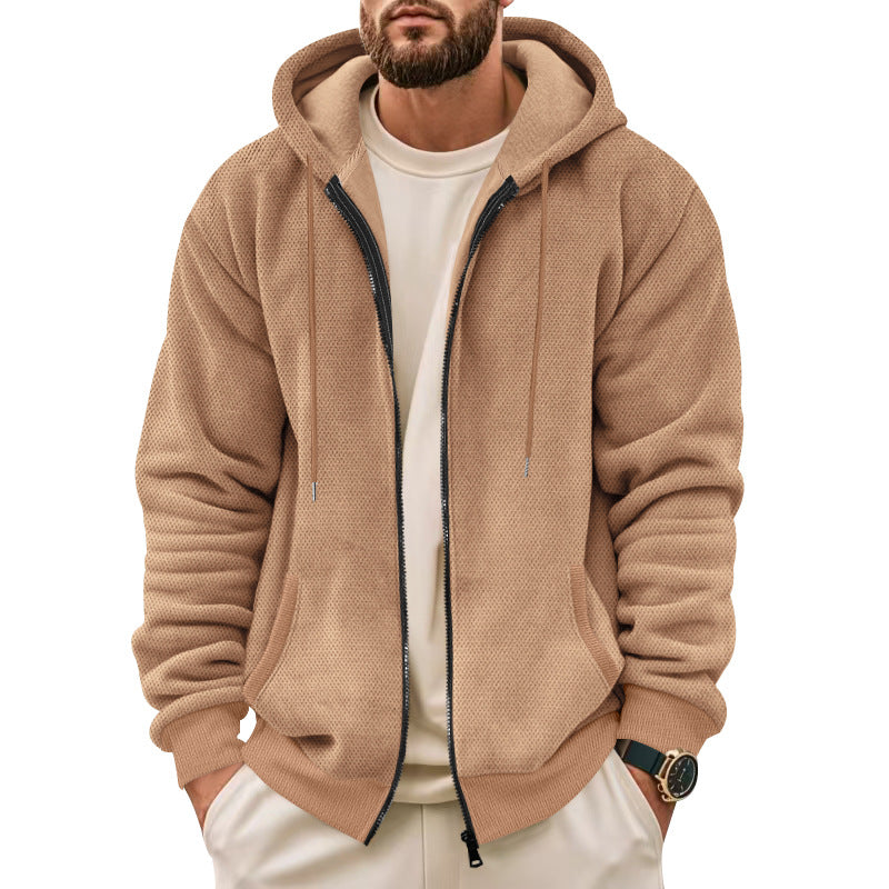 Herren Sportliche Kapuzenjacke mit innovativer Struktur Echoarchiv