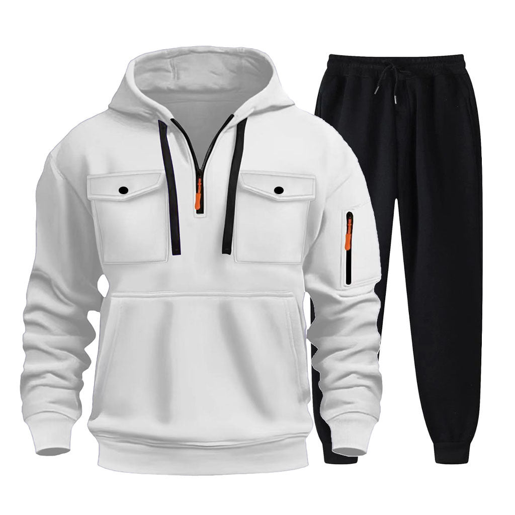 Herren multifunktionale Hoodie und Jogginghose Set Echoarchiv