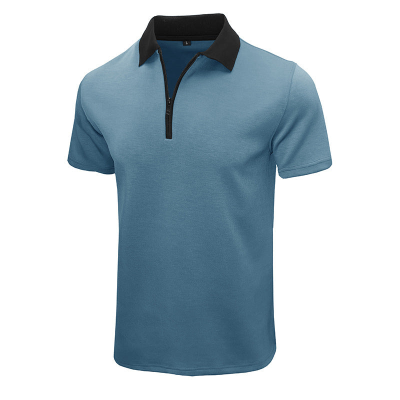 Herren Poloshirt mit kurzem Reißverschluss und stilvollem Kragen Echoarchiv