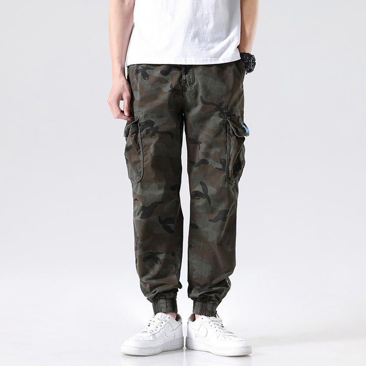 Herren Cargo-Jogginghose im Camouflage-Utility-Design mit großen Klappentaschen Echo Archiv