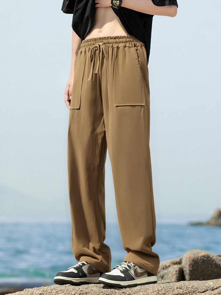 Herren Sportliche Freizeithose mit seitlichen Taschen und elastischem Bund Echoarchiv