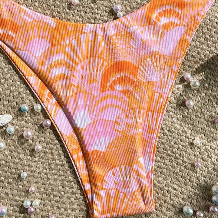 Damen Triangel-Bikini mit Muschel-Muster Echo Archiv