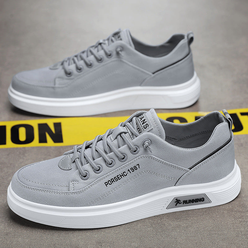 Unisex leichte Canvas-Sneaker mit erhöhtem Plateau-Laufsohle und atmungsaktivem Textiloberteil – Norré