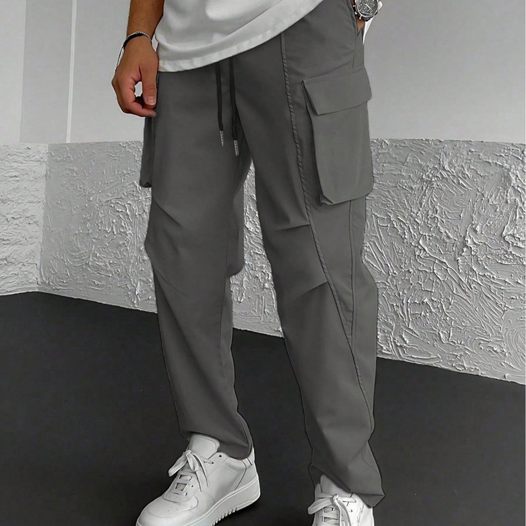 Herren Cargo-Hose mit multifunktionalen Taschen und elastischem Bund Echoarchiv