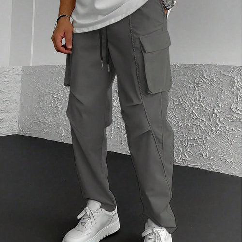 Herren Cargo-Hose mit multifunktionalen Taschen und elastischem Bund Echoarchiv