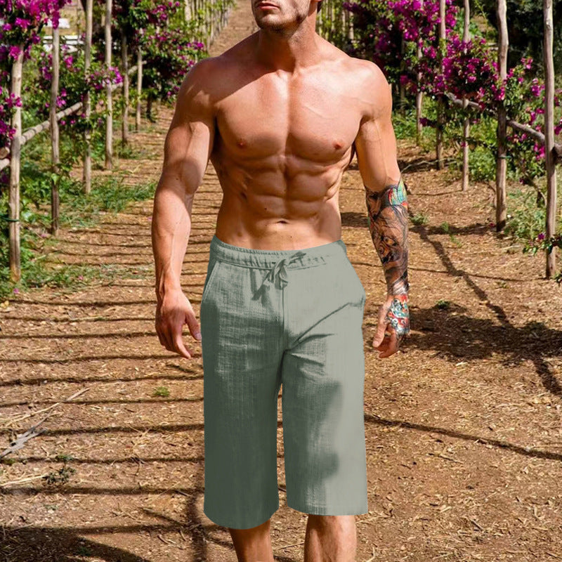 Herren lässige Sport-Shorts mit elastischem Bund und seitlichen Eingrifftaschen Echoarchiv