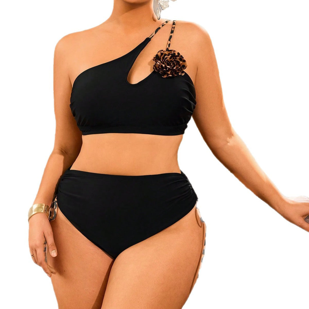 Damen Einseitiger Bikini mit dekorativem Blumendetail Echo Archiv
