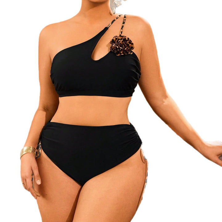 Damen Einseitiger Bikini mit dekorativem Blumendetail Echo Archiv