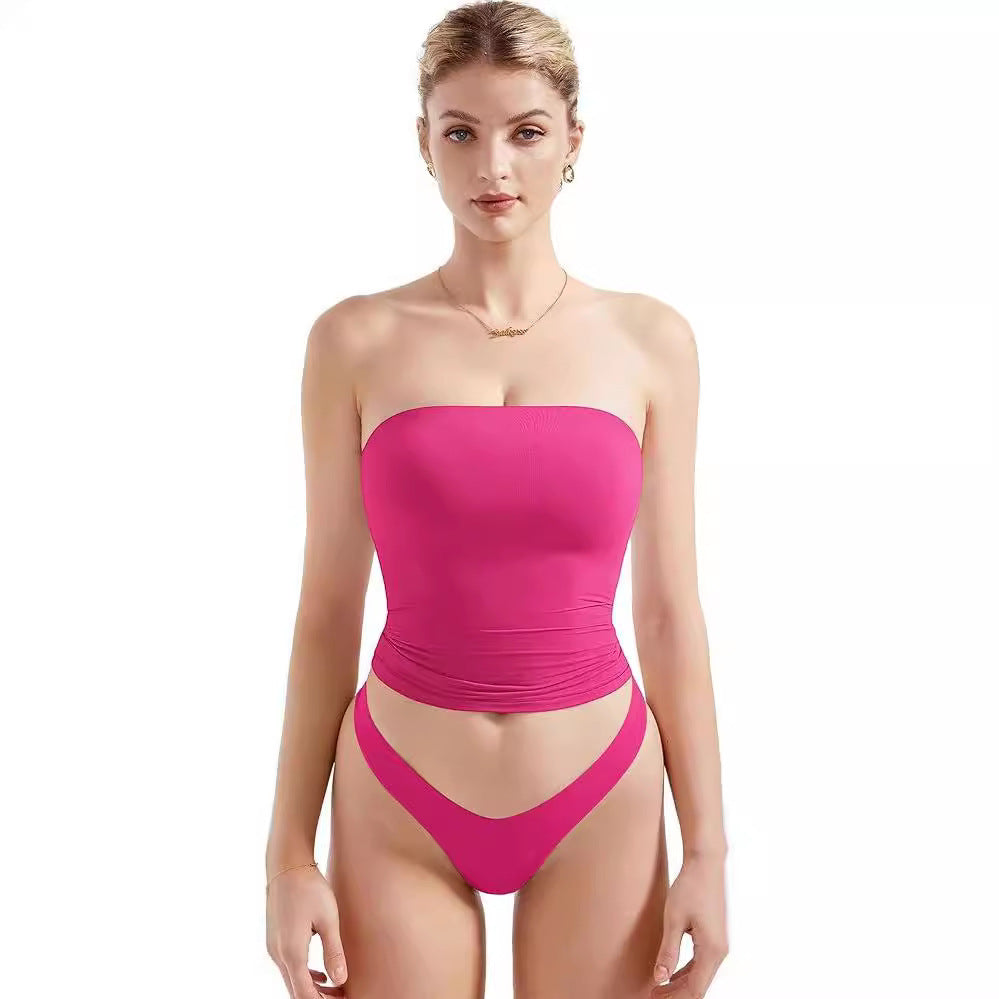 Damen Bandeau Bikini-Set mit modischem High-Waist-Schnitt Echo Archiv