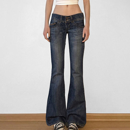 Damen Flared Jeans mit hohem Taillenbund und modischen Details Echo Archiv