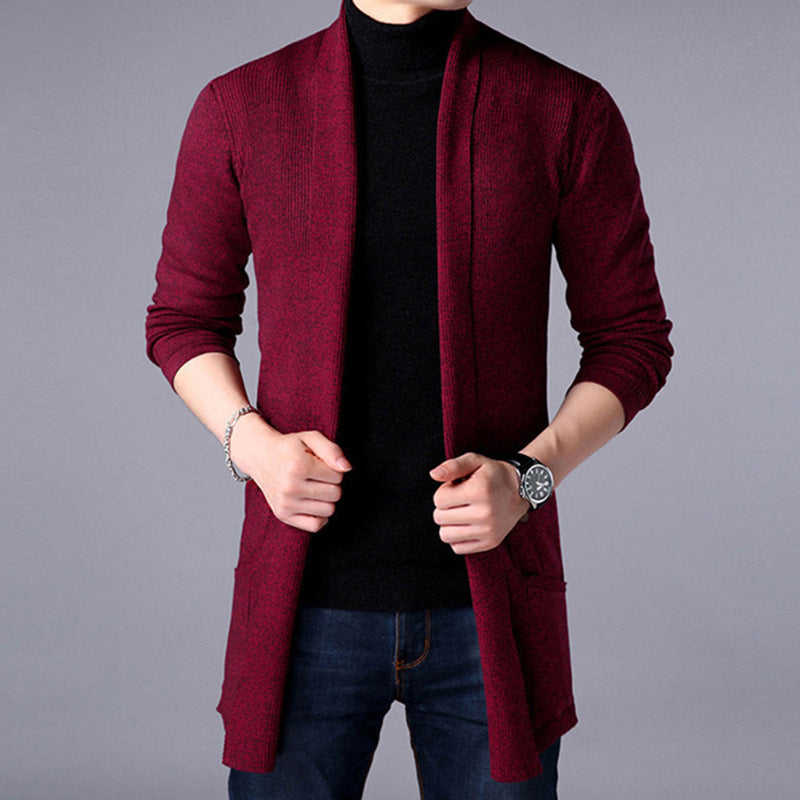 Herren Strickjacke mit offenem Schnitt und praktischem Taschen Echoarchiv