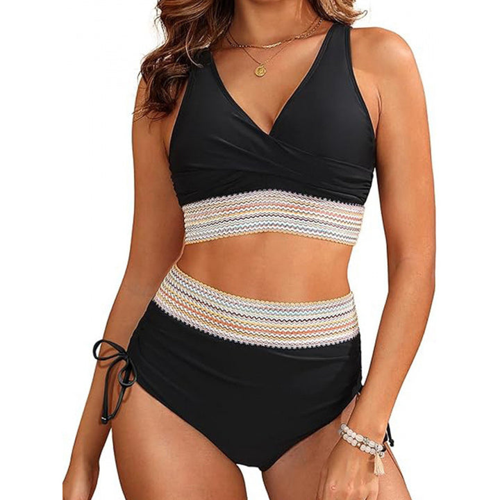Damen Bikini-Set mit modischem Wickeldesign und verstellbaren Trägern Echo Archiv