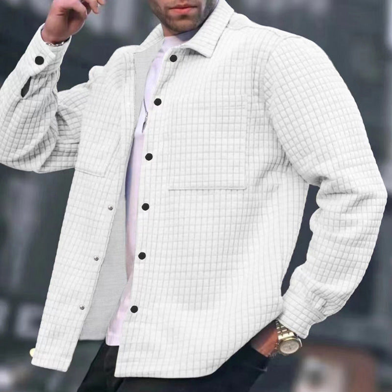 Herren Strickjacke mit strukturierter Oberfläche und praktischen Taschen Echoarchiv