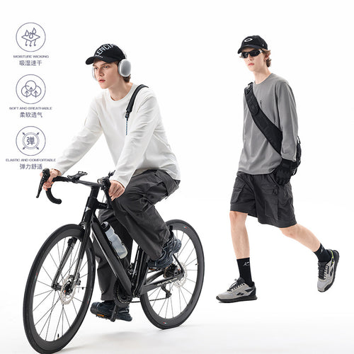Herren Oversized-Langarmshirt mit Brustreißverschluss und Relaxed-Fit Echo Archiv