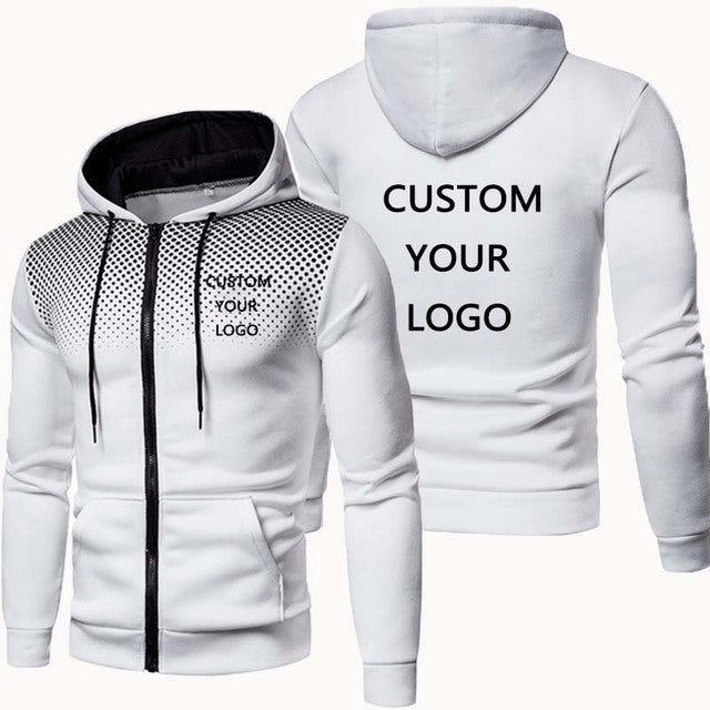 Herren modischer Sport-Hoodie mit personalisierbarem Druck Echoarchiv