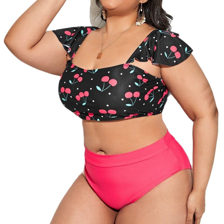 Damen Crop Top und Hohe Taille Bikini Set Echo Archiv