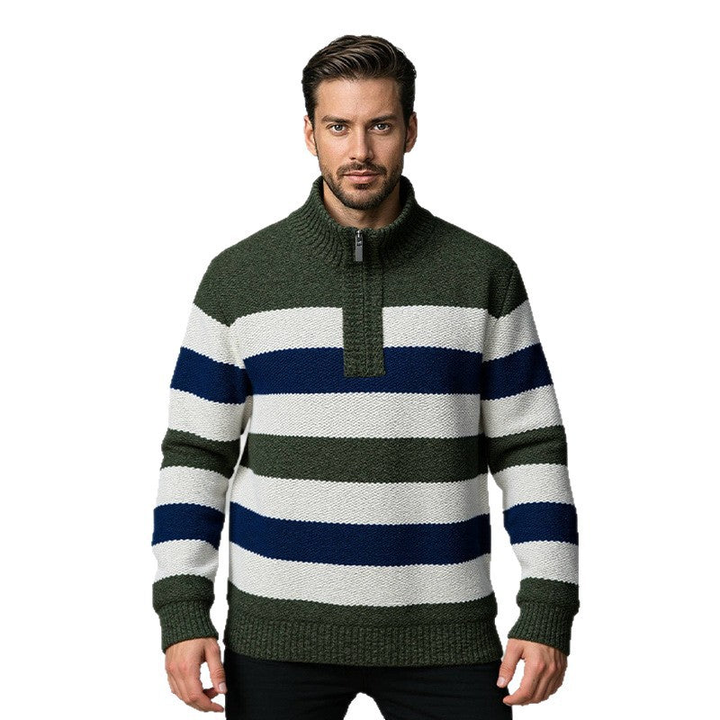 Herren Strickpullover mit hohem Kragen Echoarchiv
