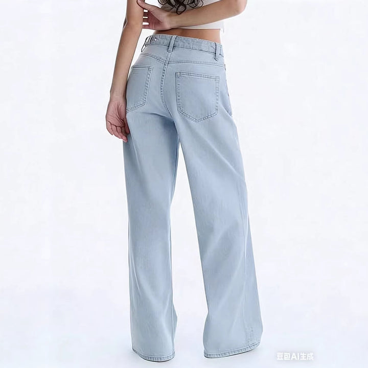 Damen High‑Waist weite Palazzo‑Hose aus leichtem Stretchstoff Echo Archiv