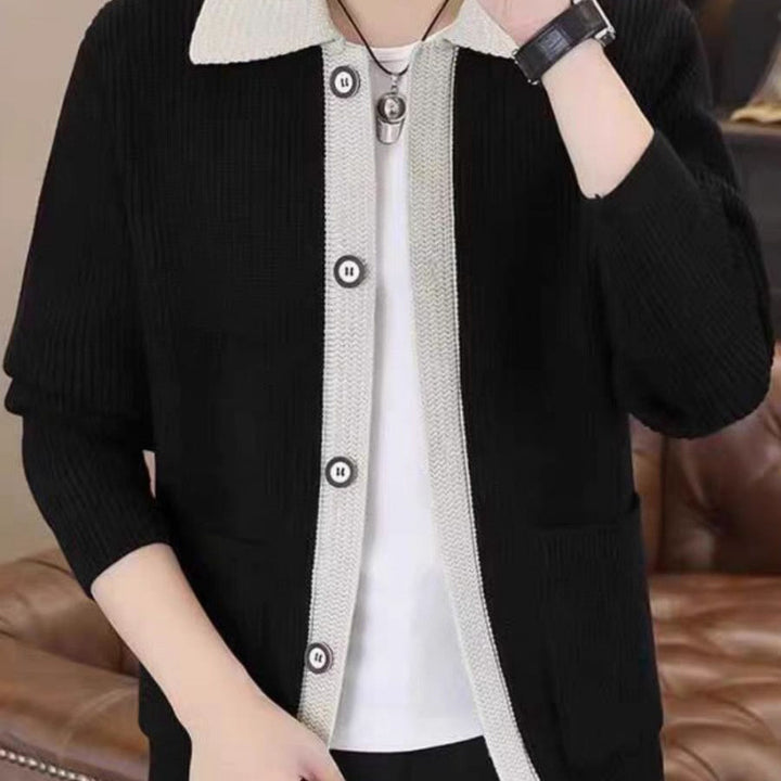 Herren Strickjacke mit praktischem Button-Up-Design Echoarchiv