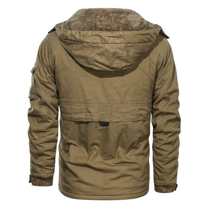 Herren Militärisch inspirierter Thermo-Parka mit Teddyfutter und Ärmeltasche Echoarchiv