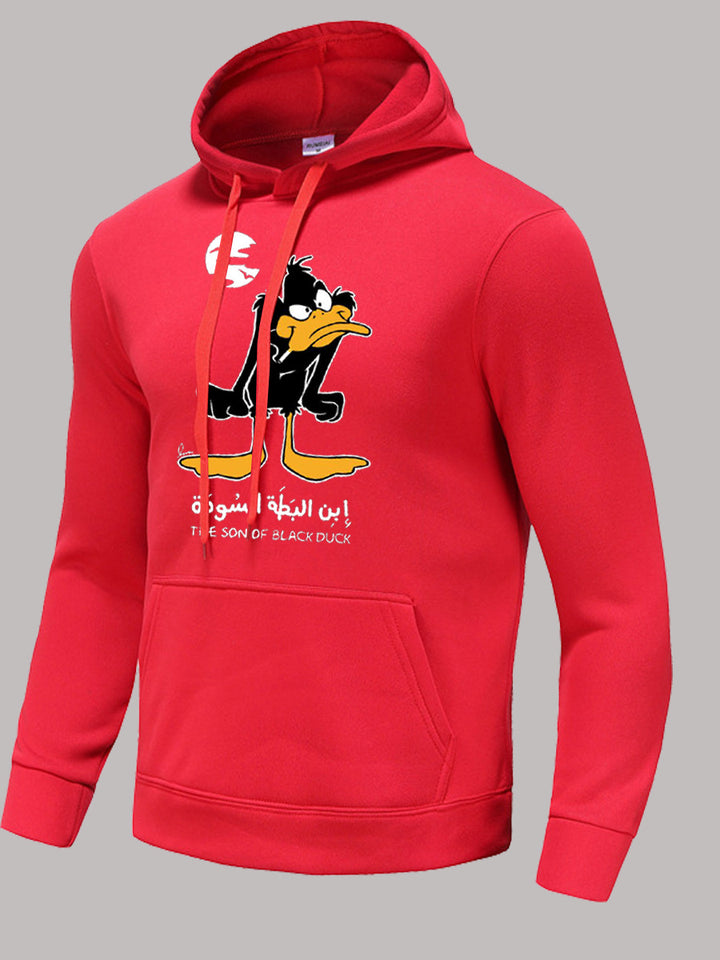 Herren Kapuzenpullover mit einzigartigem Cartoon-Motiv Echoarchiv