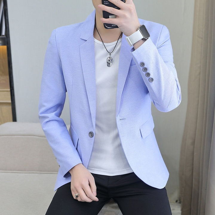 Herren modischer Blazer mit schmalem Schnitt und feinem Material Echoarchiv