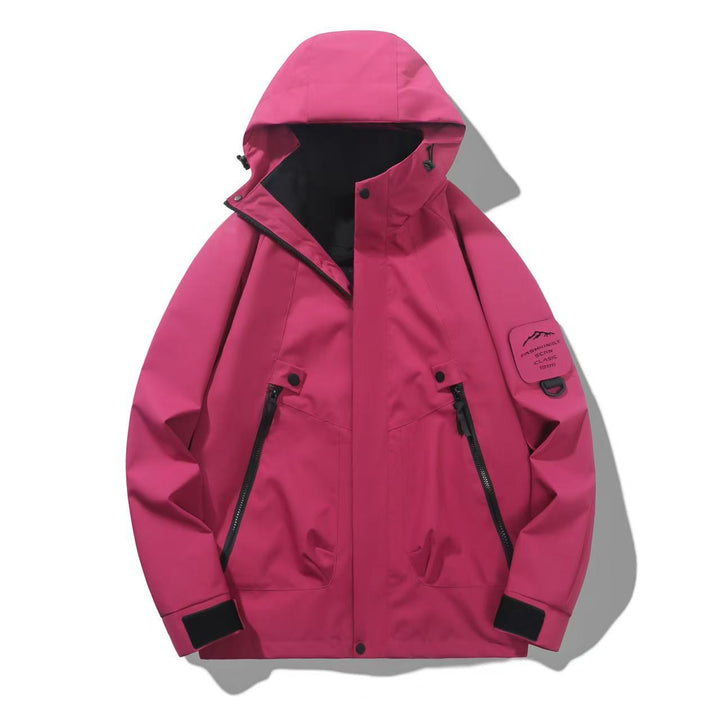 Damen Wasserabweisende Softshell-Funktionsjacke mit verstellbarer Kapuze, winddichter Membran und schrägen Reißverschlusstaschen Echo Archiv