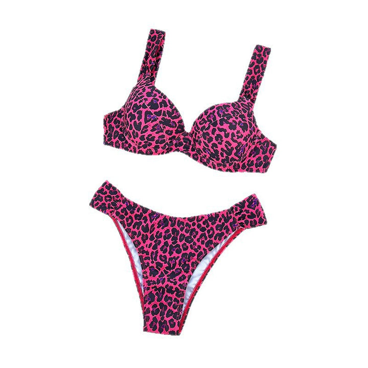 Damen Bügel-Bikini-Set mit animalischem Muster und komfortablem Schnitt Echo Archiv