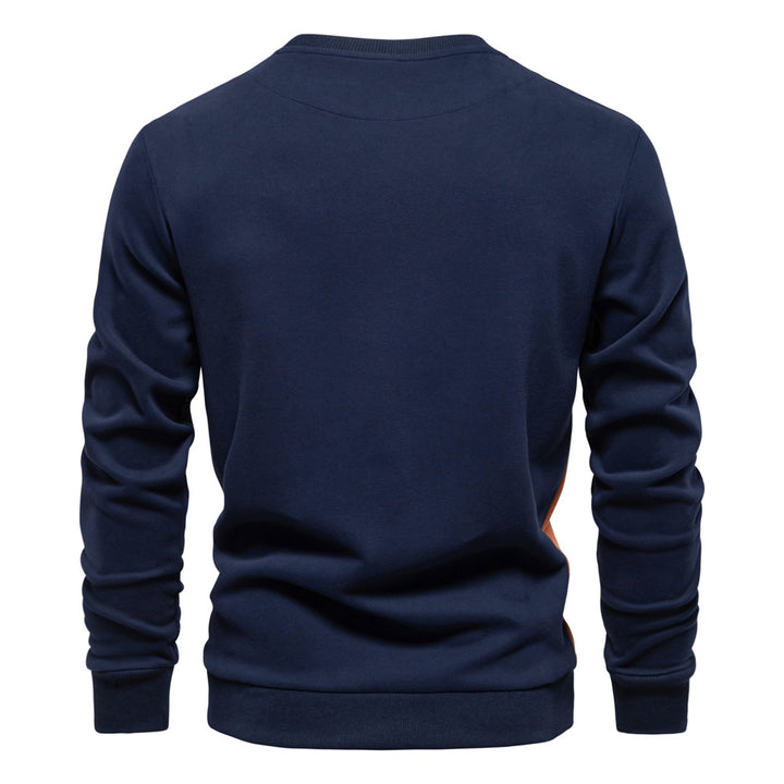 Herren Freizeit-Sweatshirt mit modernem Farbblockdesign Echoarchiv