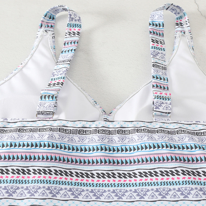Damen Tankini-Set mit modischem Muster und komfortablem Schnitt Echo Archiv