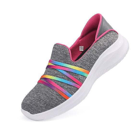Damen nan eleganter Schlupfsneaker mit elastischen Zierbändern, atmungsaktiver Strickkonstruktion und gedämpfter Komfortlaufsohle Echo Archiv