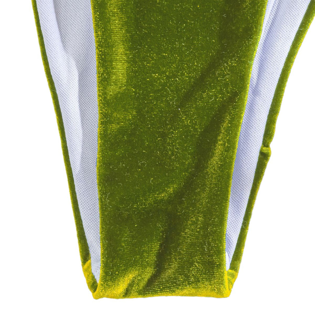 Damen Triangel-Bikini mit verstellbaren Trägern und luxuriösem Samt-Design Echo Archiv