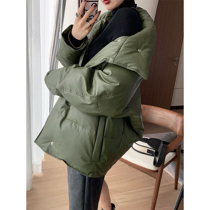 Damen Trendige Oversized Daunenjacke Echoarchiv
