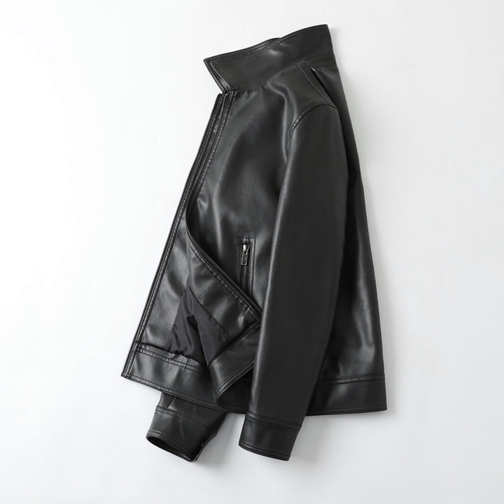 Herren modische Kunstlederjacke mit zeitgemäßem Design und funktionalen Taschen Echoarchiv