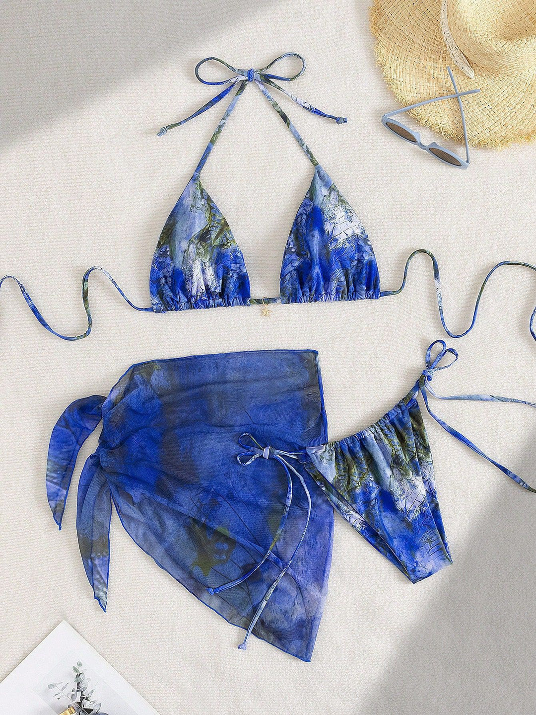Damen Triangel-Bikini mit floralem Design Echo Archiv