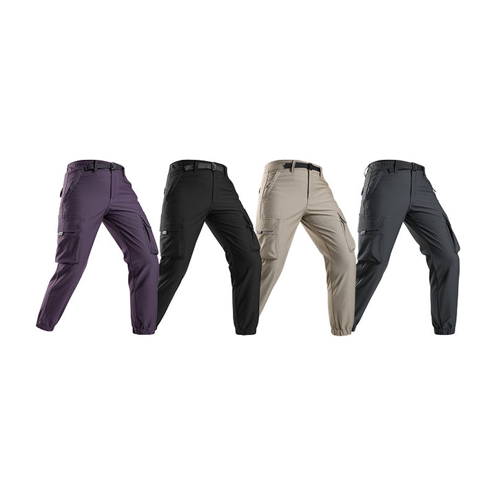 Herren Leichte Outdoor‑Cargohose im Joggerstil mit integriertem Webgurt und elastischen Knöcheln Echo Archiv