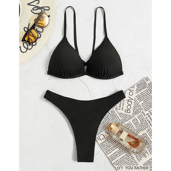 Damen Triangel-Bikini-Oberteil mit verstellbaren Trägern Echo Archiv