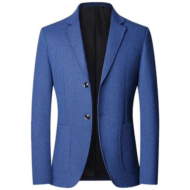 Herren Leichter City-Blazer ungefütterte Konstruktion mit Strukturmuster und aufgesetzten Fronttaschen Echo Archiv
