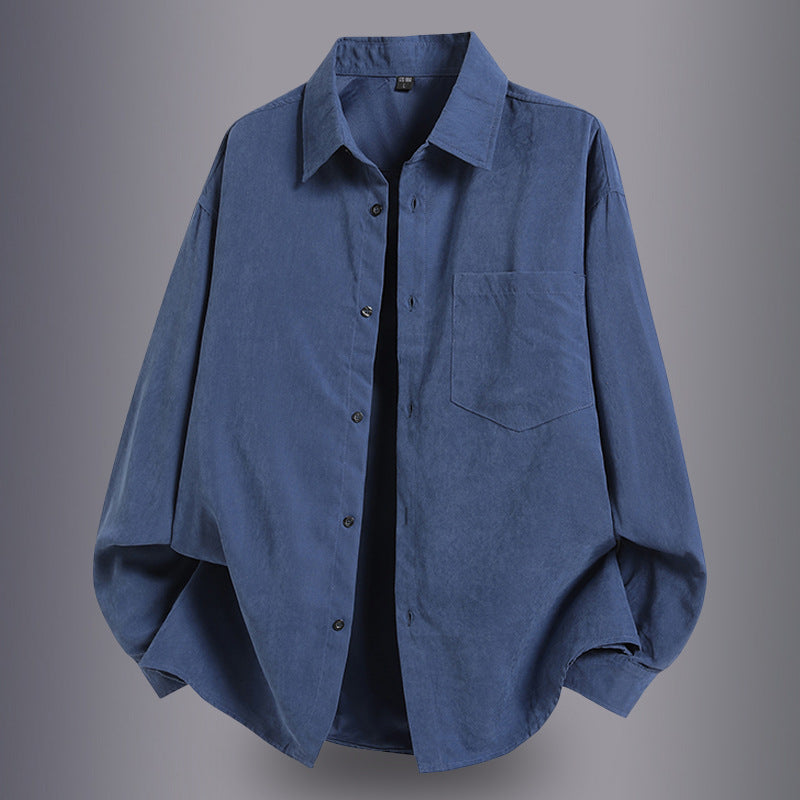 Herren lässiges Overshirt mit komfortablem Schnitt und praktischen Taschen Echoarchiv