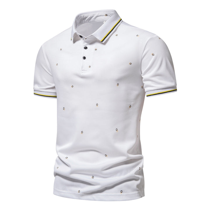Herren Poloshirt mit modischem Muster und atmungsaktiven Eigenschaften Echoarchiv