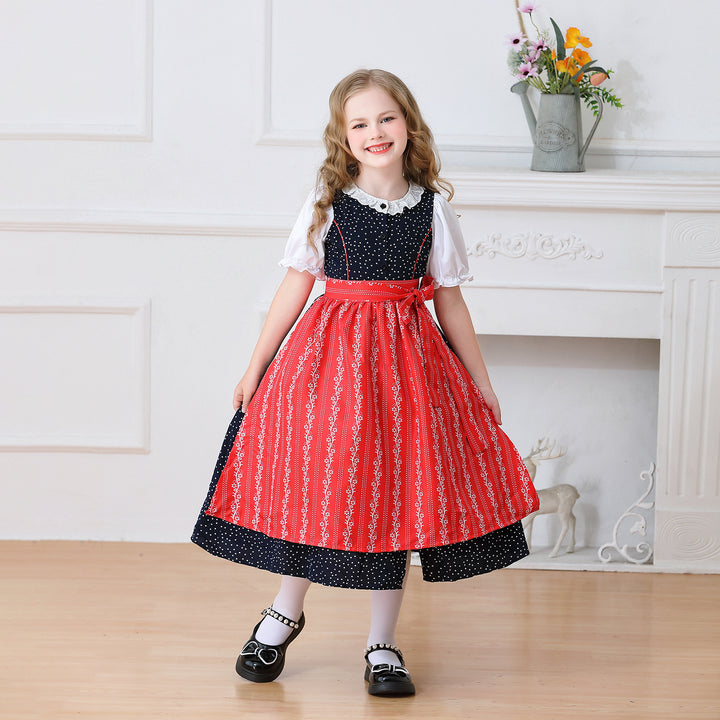 Damen nan traditionelles Dirndlkleid für Mädchen mit abnehmbarer Schürze Echo Archiv