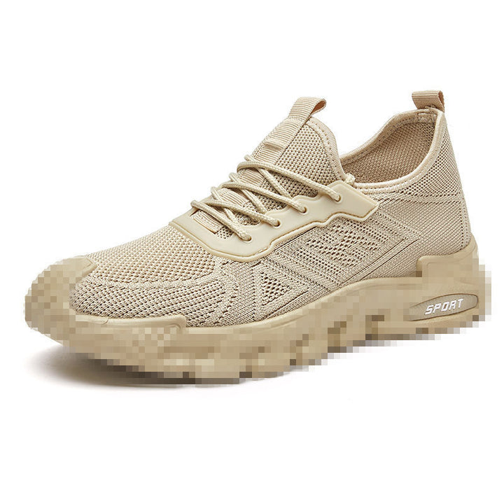 Herren Leichter Strick-Running-Style Sneaker mit gepolsterter Plateau-Sportsohle Echoarhiv