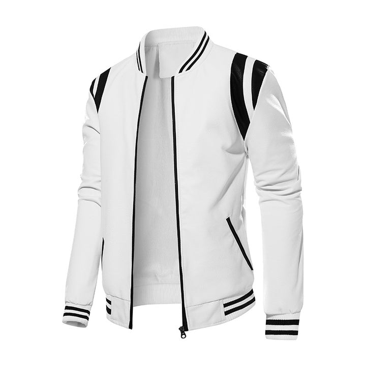 Herren sportliche Bomberjacke mit strukturiertem Design und seitlichen Eingrifftaschen Echoarchiv
