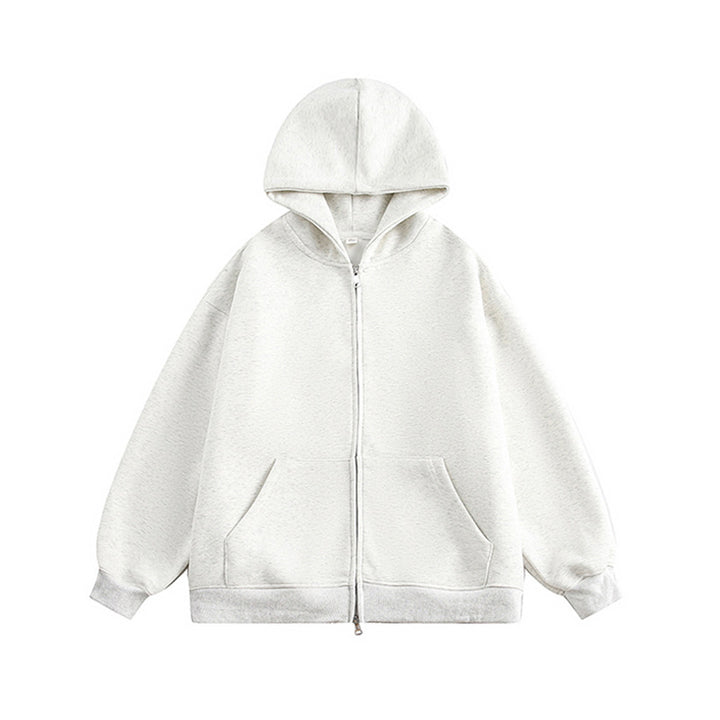 Unisex Oversize-Kapuzenjacke mit durchgehendem Reißverschluss und weichem Fleece-Innenfutter Echo Archiv